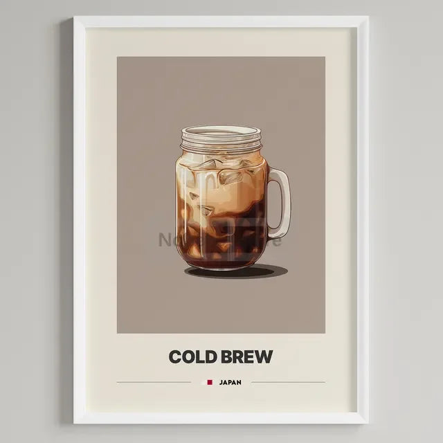 Italian Coffee Minimalist Poster | Cappuccino Espresso Latte Wall Art Print