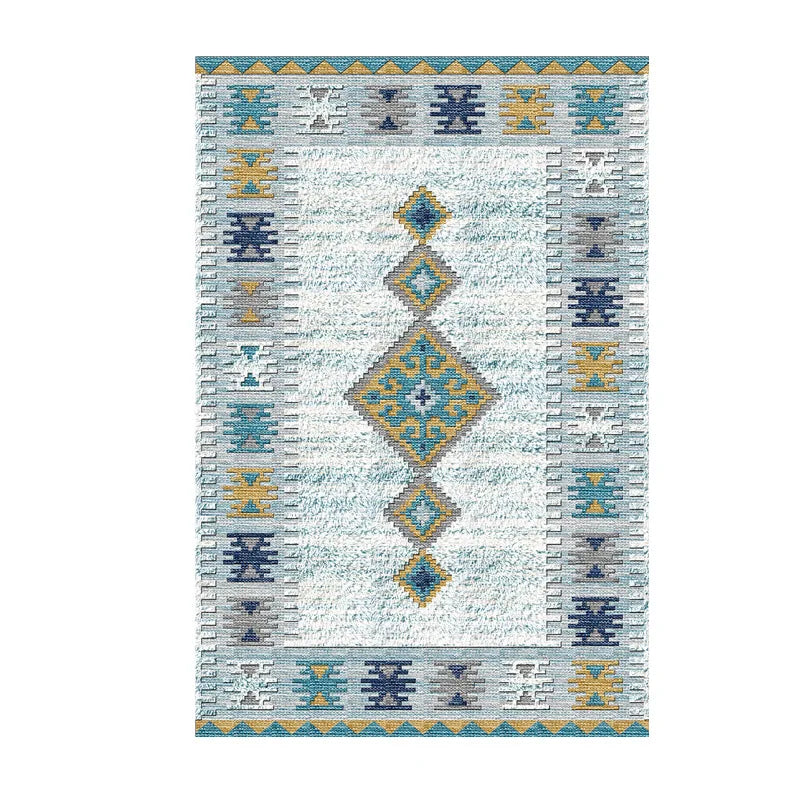 Persian Retro Area Rug – Washable Foldable Cashmere-Feel Carpet