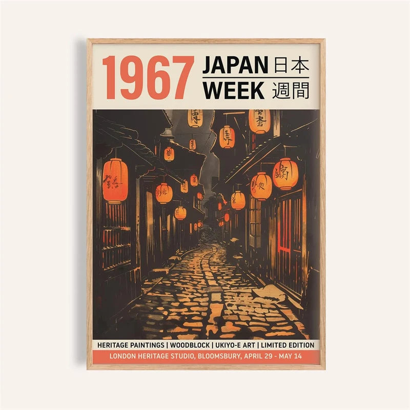 Japanese Ukiyo-E Vintage Poster Print – Retro Wall Art