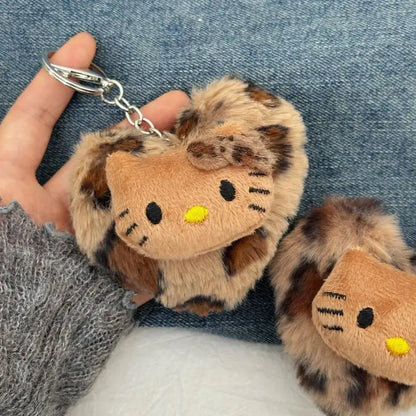 Hello Kitty Leopard Bag Keychain Pendant