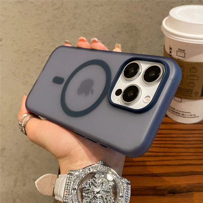 MagSafe Clear iPhone Case – Matte Candy Wireless Charging Cover