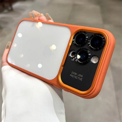 Clear iPhone Case with Metal Camera Ring Protection