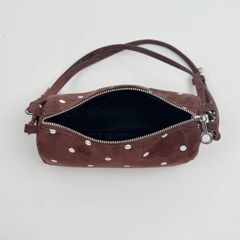 Polka Dot Shoulder Bag for Women – Retro Cute Underarm Purse