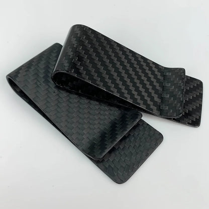 Carbon Fiber Money Clip – Slim 28mm Card Holder for Men