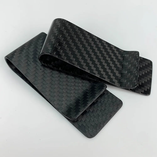Carbon Fiber Money Clip – Slim 28mm Card Holder for Men