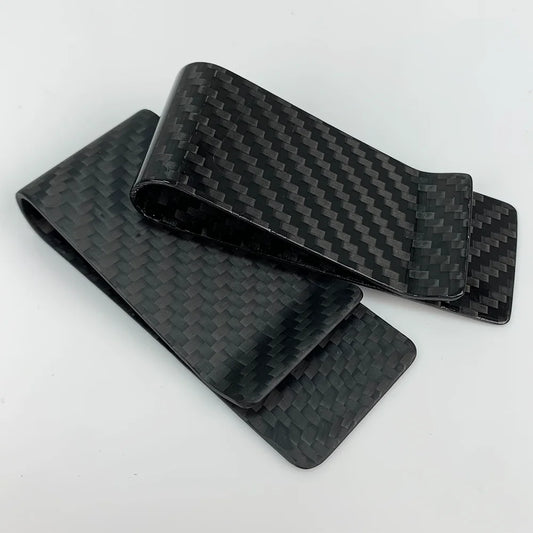 Carbon Fiber Money Clip – Slim 28mm Card Holder for Men