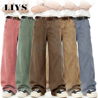 Men's Baggy Wide Leg Jeans – Retro Streetwear Denim