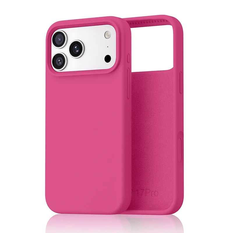 Liquid Silicone iPhone Case – Slim Shockproof Cover for iPhone 13–17 Series