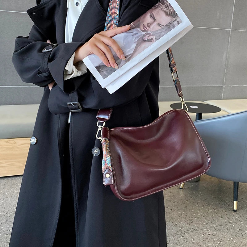 Women's Cowhide Genuine Leather Shoulder Bag