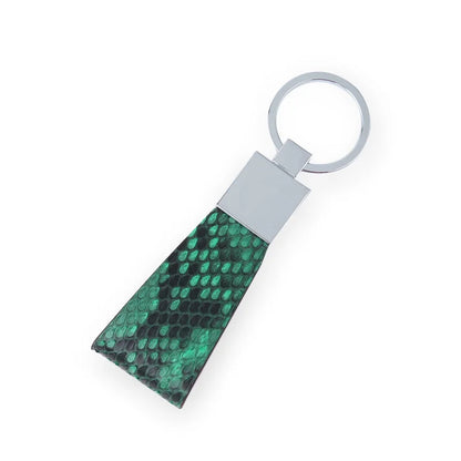 Premium Exotic Skin Leather Key Fob – Luxury Gift Keychain