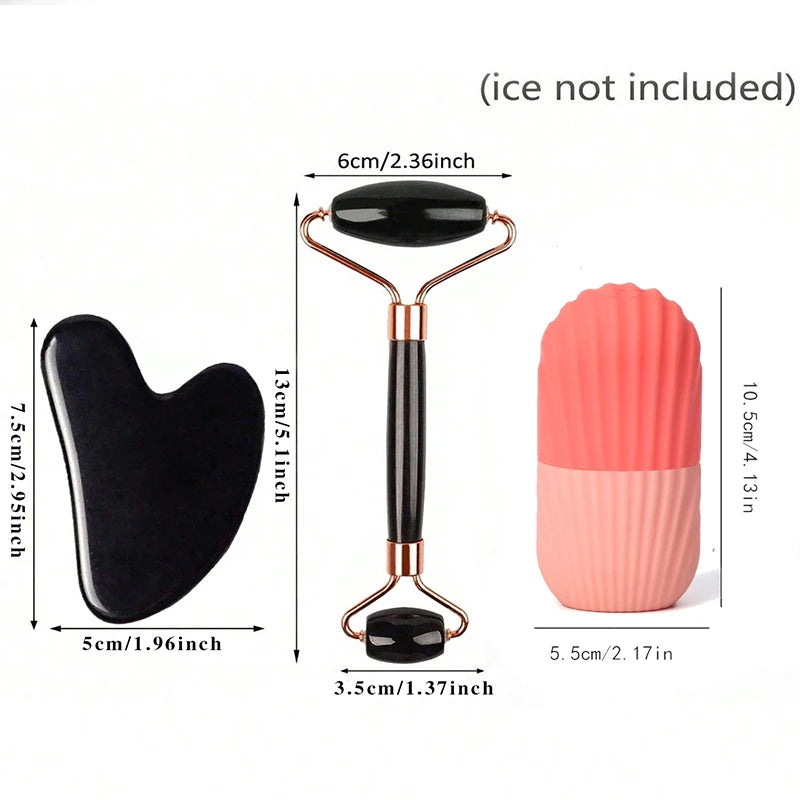 Ice Face Roller Skincare Set