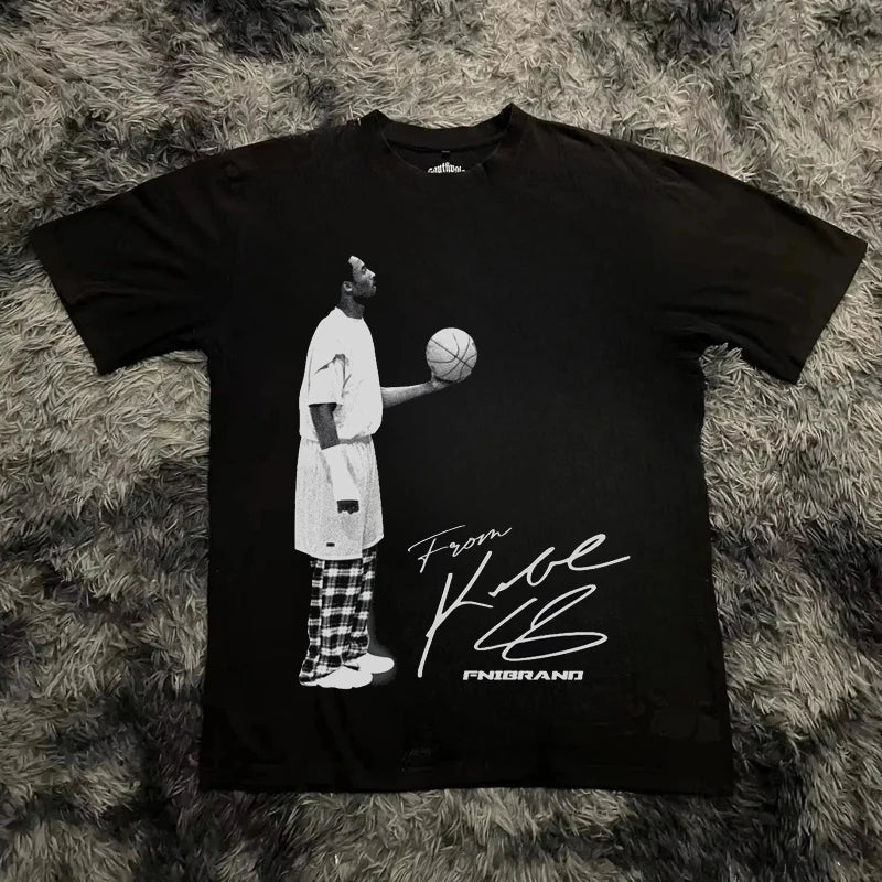 Kobe Bryant Graphic Print Oversized T-Shirt