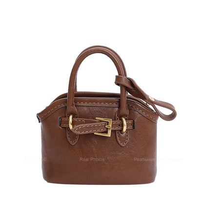 Big PU Leather Short Handle Shoulder Bag