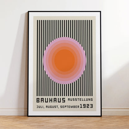 Bauhaus 1923 Exhibition Poster – Geometric Canvas Wall Art