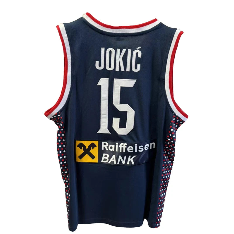 Jokic #15 Serbia National Basketball Jersey
