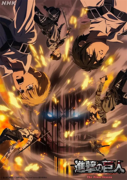 Attack on Titan Final Season Poster – Anime Canvas Wall Art