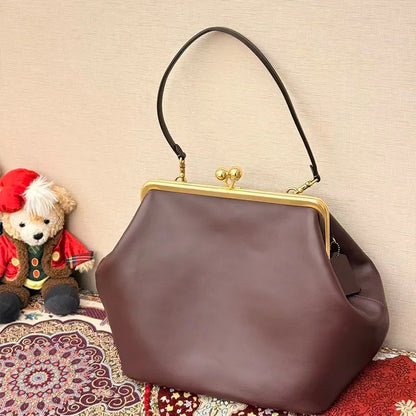 Luxury Design Clip Bag Fashion Largecapacity Frame Handbag