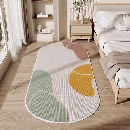 Oval Area Rug – Soft Non-Slip Bedroom & Hallway Runner Carpet