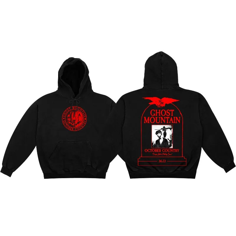 Ghost Mountain Gothic Hoodie – Y2K Sematary Print Unisex Sweatshirt