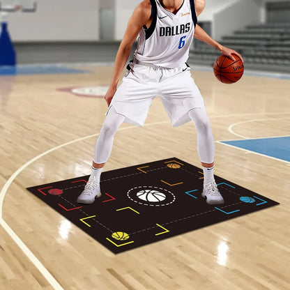 Basketball Dribble Training Mat – Non-Slip Step Pad