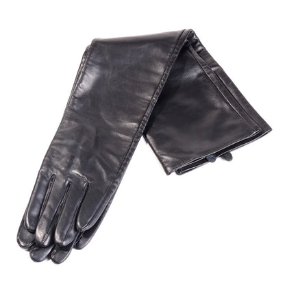Opera-Length Genuine Sheepskin Leather Gloves for Men