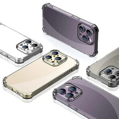 Clear Air Bag Shockproof iPhone Case – Transparent Bumper Cover
