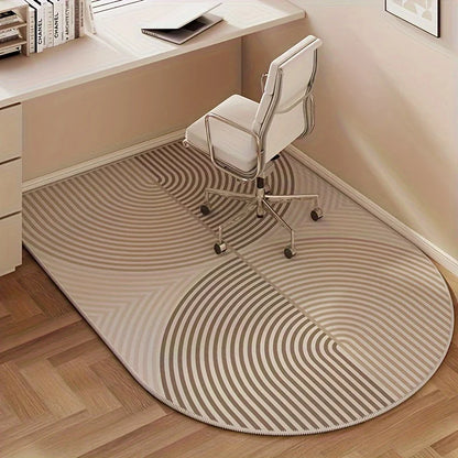 Office Chair Mat – Arch-Shaped Desk Rug, Sound-Proof & Wear-Resistant