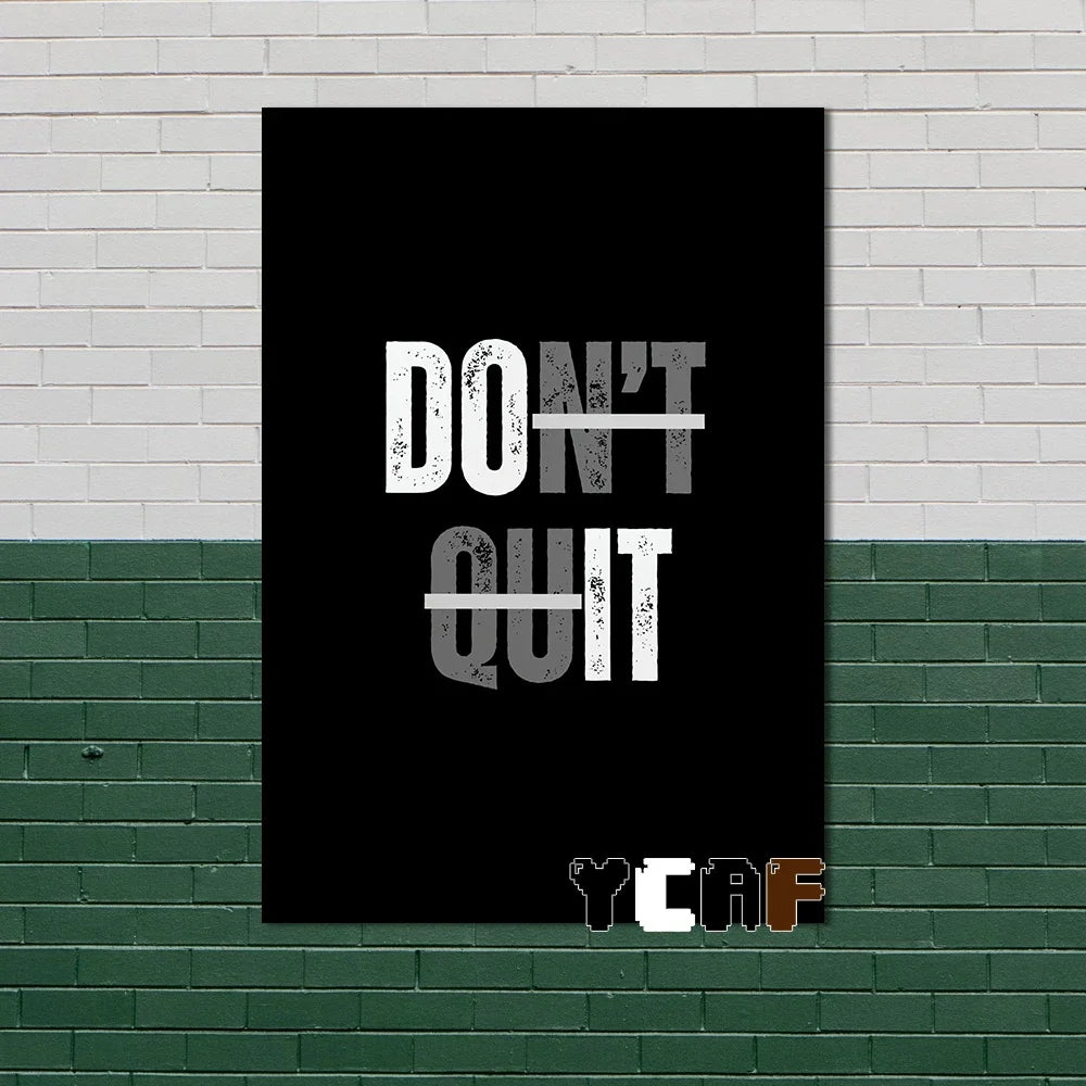 Motivational Quote Canvas Poster – Discipline Wall Art