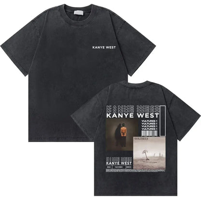 College Dropout Bear Graphic T-Shirt – Washed Vintage Streetwear Tee