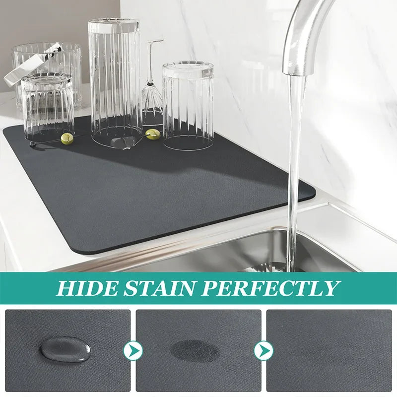 Coffee Machine Mat – Absorbent Silicone Countertop Pad