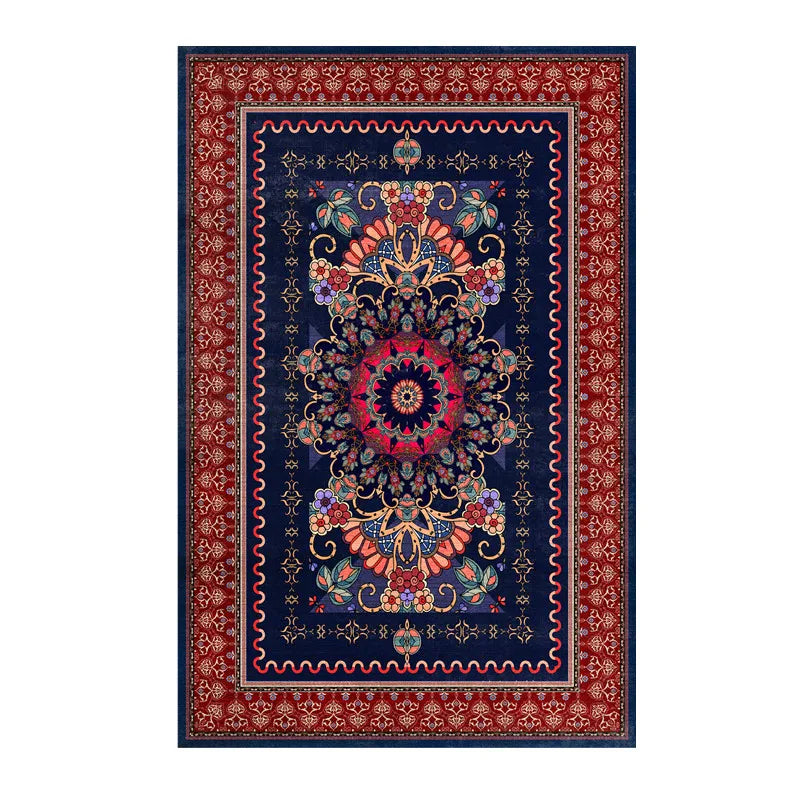 Persian Retro Area Rug – Washable Foldable Cashmere-Feel Carpet
