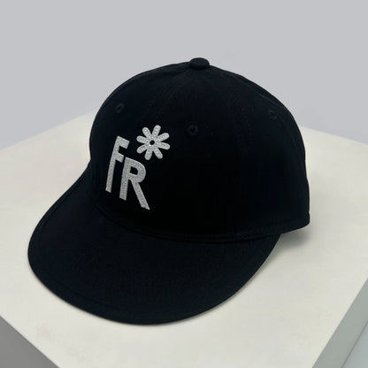 Plaid Flat Brim Baseball Cap – Unisex Sun Hat with Letter Embroidery