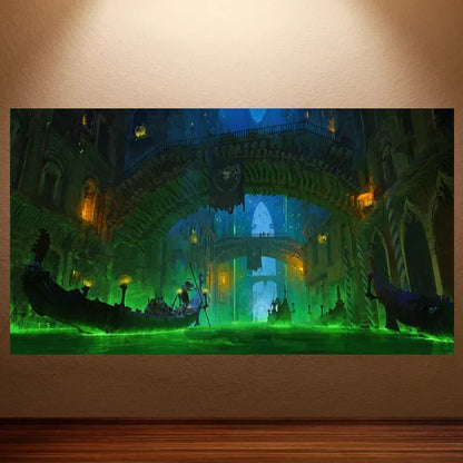World of Warcraft Canvas Poster – Retro Game Wall Art Decor