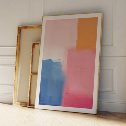 Abstract Color Block Wall Art Print – Vibrant Modern Poster