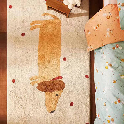 Colorful Star Plush Area Rug – Soft Cashmere-Like Carpet for Bedroom & Living Room