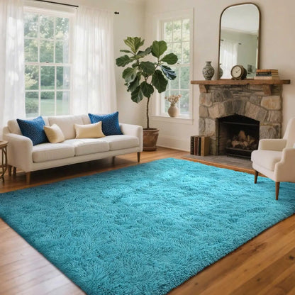 Soft Fluffy Area Rug – Non-Slip Shaggy Rug for Living Room & Bedroom