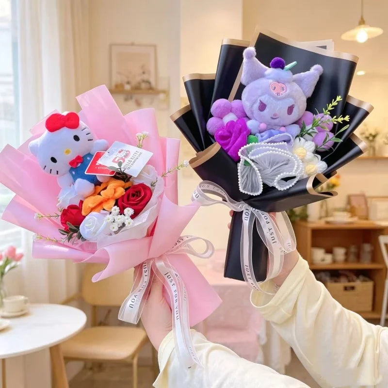 Sanrio Hello Kitty Kuromi Plush Bouquet Gift