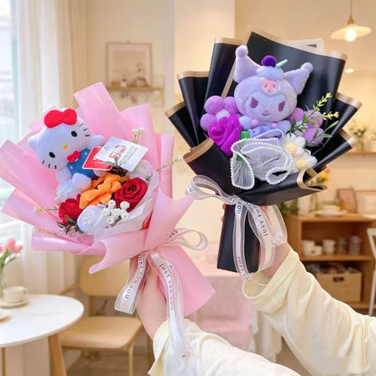 Sanrio Hello Kitty Kuromi Plush Bouquet Gift