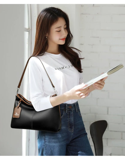 High Quality Soft Pu Leather Shoulder Hand Bags