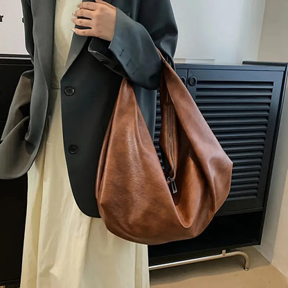 Large Capacity Minimalist Dumpling Shoulder Bag