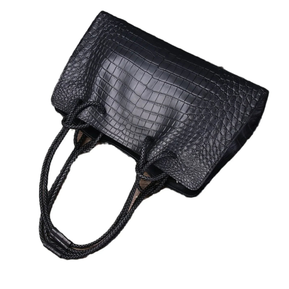 Alligator Pattern Genuine Leather Handbag for Women