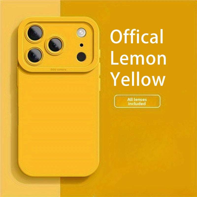 Liquid Silicone iPhone Case with Camera Lens Protection