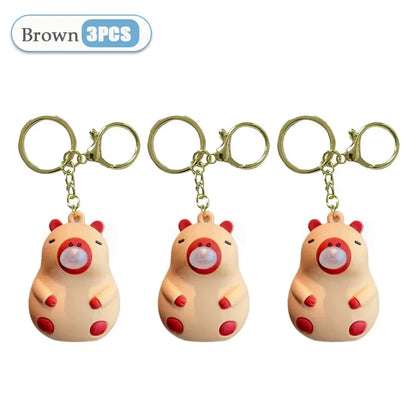 Capybara Squeeze Bubble Keychain Toy