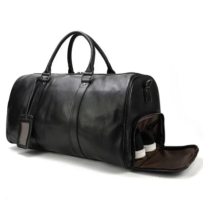 Genuine Leather Duffle Bag for Men – Travel & Weekender