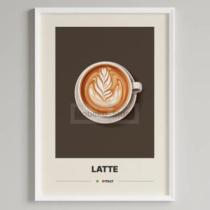Italian Coffee Minimalist Poster | Cappuccino Espresso Latte Wall Art Print