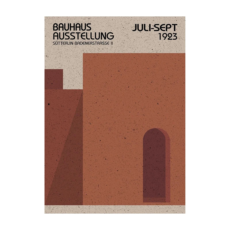 Bauhaus Geometric Abstract Art Poster – Minimalist Wall Print
