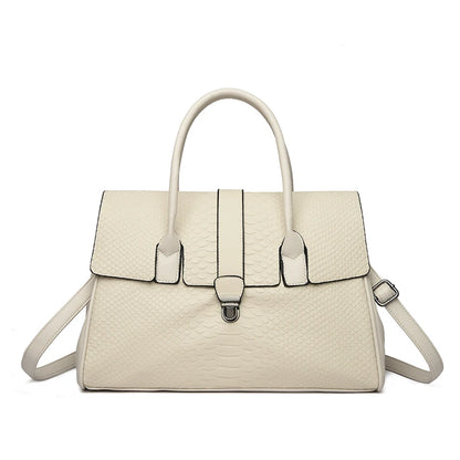 Top Quality Large Handbag with Snake Pattern Leather Bags