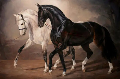 Wild Horse Canvas Wall Art – Majestic Running Stallion Poster Print