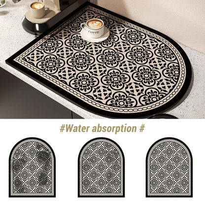 Coffee Machine Mat – Absorbent Non-Slip Kitchen Countertop Pad