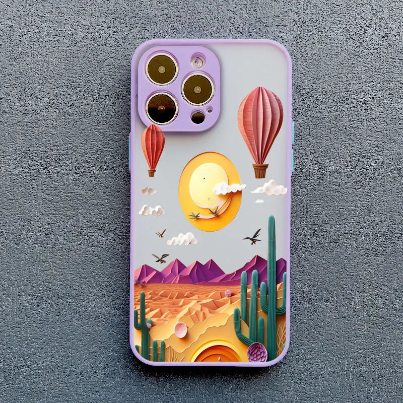Mountain Landscape Scenery iPhone Case – Colorful Nature Print
